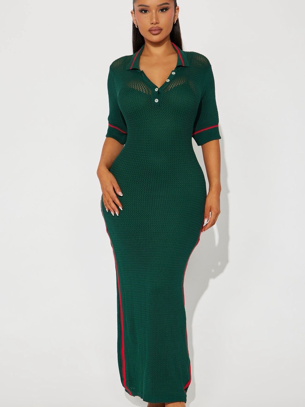 Fashion nova fair game sweater maxi dress